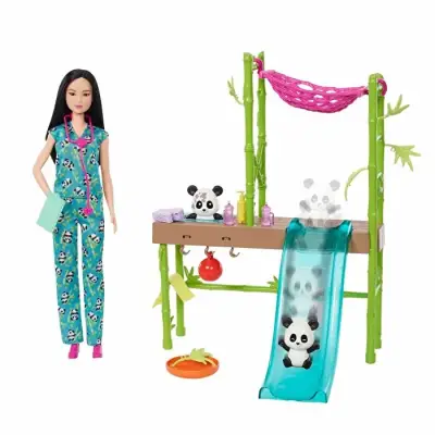 Barbie Panda Bakımı Oyun Seti Hkt77 - 2