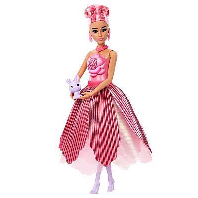 Barbie Petal Pop Barbie Bebek ve Aksesuarları Gül Oyun Seti JMF59 - 3