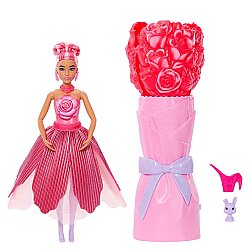 Barbie Petal Pop Barbie Bebek ve Aksesuarları Gül Oyun Seti JMF59 - Barbie