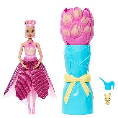 Barbie Petal Pop Barbie Bebek ve Aksesuarları Lale Oyun Seti JMF57 - 1