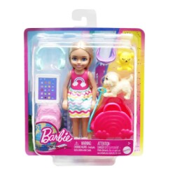 Barbie Seyahatte Chelsea Bebek ve Aksesuarları HJY17 - 2