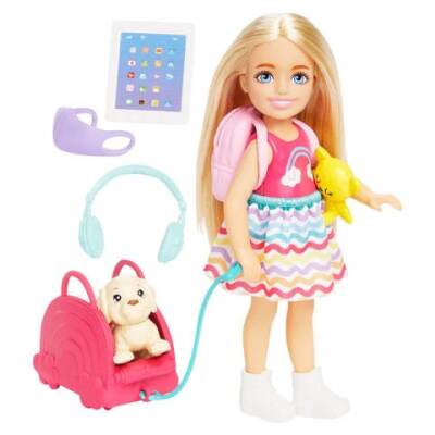 Barbie Seyahatte Chelsea Bebek ve Aksesuarları HJY17 - 3
