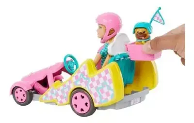 Barbie Stacie Go-Kart Yapıyor Oyun Seti Mtl-Hrm08 - 3