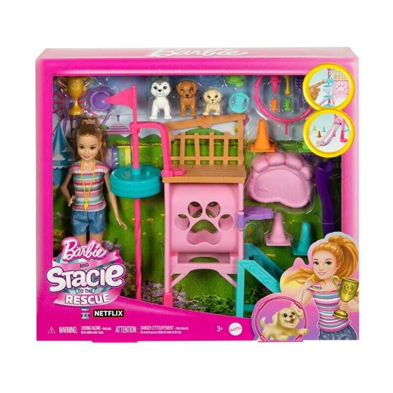 Barbie Stacie Köpekçik Oyun Parkı HRM10