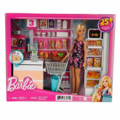 Barbie Süpermarkette Oyun Seti FRP01 - 1
