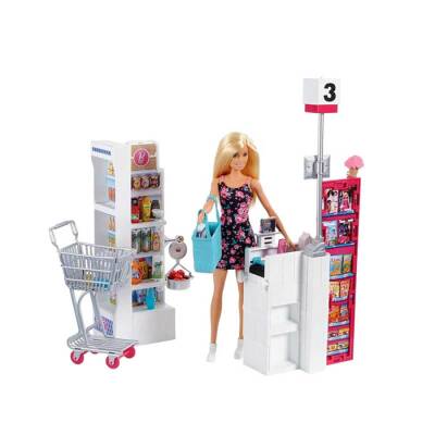 Barbie Süpermarkette Oyun Seti FRP01 - 4