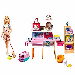 Barbie ve Evcil Hayvan Dükkanı Oyun Seti GRG90 - Barbie
