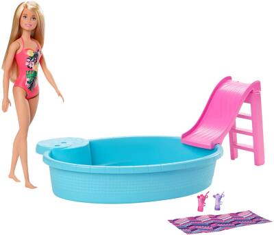Barbie ve Havuzu Oyun Seti Ghl91 - 2