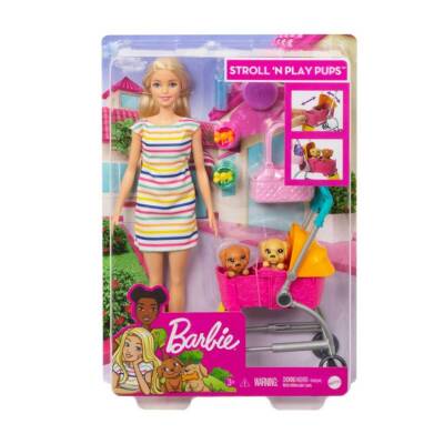 Barbie Ve Köpekleri Geziyor Oyun Seti Ghv92 - 1