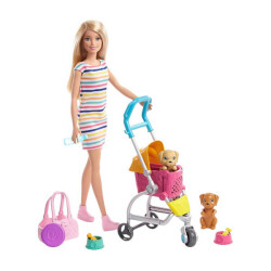 Barbie Ve Köpekleri Geziyor Oyun Seti Ghv92 - 3