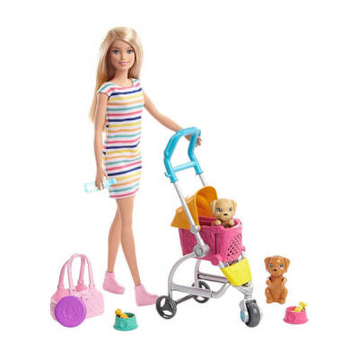 Barbie Ve Köpekleri Geziyor Oyun Seti Ghv92 - 3