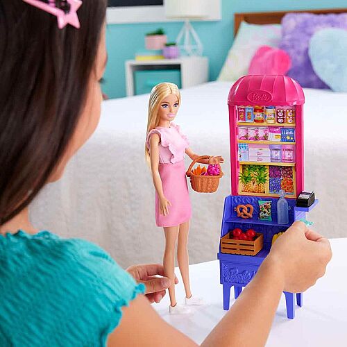 Barbie ve Teresa'nın Dostluk Tarifi Malibu Markette Bebek ve Oyun Seti Jct05 - 6