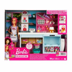 Barbie'nin Pasta Dükkanı Oyun Seti HGB73 - Barbie
