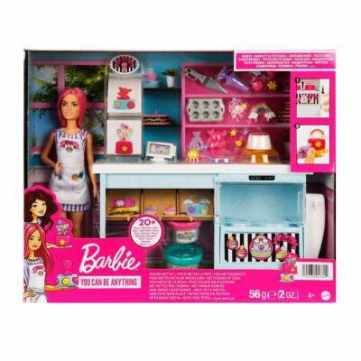 Barbie'nin Pasta Dükkanı Oyun Seti HGB73 - 1