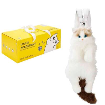 B&D Büyük Kedi Sırt Çantası Beyaz-Kahverengi Bd-Cat008 - 1