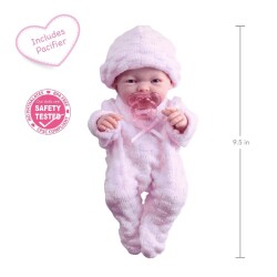 Berenguer Gerçekçi Yenidoğan Oyuncak Mini Kız Bebek 24 cm - Pembe 18453 - 2