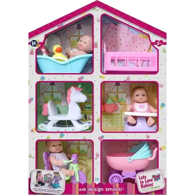 Berenguer Lots to Love Mini Bebek Evi ve 3 Mini Bebek 16755 - 1