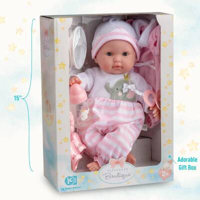 Berenguer Oyuncak Bebek 38 cm - Pembe ve Aksesuar Seti 30040 - 2