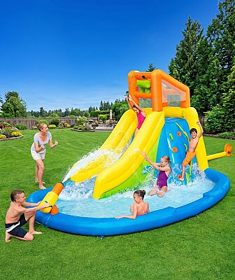 Bestway H2OGO! Kaydıraklı Jumbo Su Parkı Eğlence Havuzu Bw53345 - 1