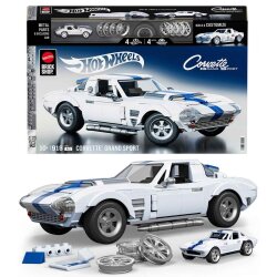 Brick Shop Hot Wheels Elite Serisi Corvette Grand Sport Araba Yapım Seti 918 Parça JGR31 - Hot Wheels
