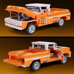 Brick Shop Hot Wheels Elite Serisi Custom '62 Chevy Pickup Araba Yapım Seti 858 Parça JFT20 - 3