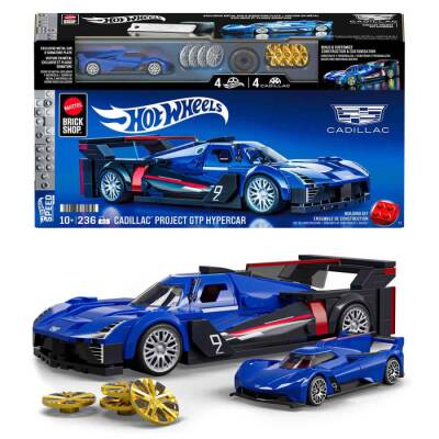 Brick Shop Hot Wheels Speed Serisi Cadillac Project GTP Hypercar Araba 236 Parça Yapım Seti JFR89 - 1