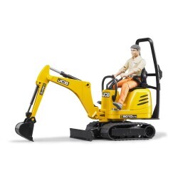 Bruder Jcb Mikrobagger 8010 Cts & İnşaat İşçisi BR62002 - 4