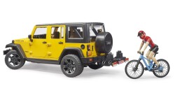 Bruder Jeep W. Rubicon & Bisiklet ve Sürücüsü Br02543 - 2