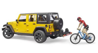 Bruder Jeep W. Rubicon & Bisiklet ve Sürücüsü Br02543 - 2
