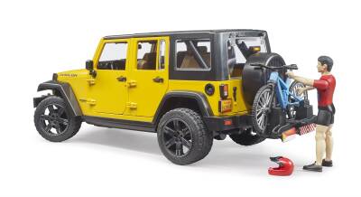 Bruder Jeep W. Rubicon & Bisiklet ve Sürücüsü Br02543 - 3