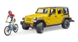 Bruder Jeep W. Rubicon & Bisiklet ve Sürücüsü Br02543 - 6