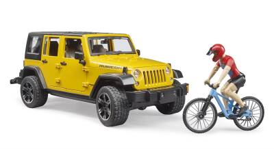 Bruder Jeep W. Rubicon & Bisiklet ve Sürücüsü Br02543 - 7