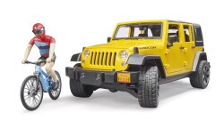 Bruder Jeep W. Rubicon & Bisiklet ve Sürücüsü Br02543 - Bruder