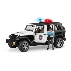 Bruder Jeep Wranger U.R. Polis Aracı Ve Memur BR02526 - 2