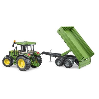 Bruder John Deere 5115 Traktör & Römork Br02108 - 2