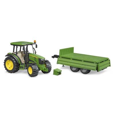Bruder John Deere 5115 Traktör & Römork Br02108 - 3