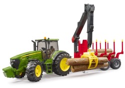 Bruder John Deere 7930 Traktör Ve Kütük Taşıyan Römork Br03054 - 3
