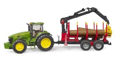 Bruder John Deere 7930 Traktör Ve Kütük Taşıyan Römork Br03054 - 4