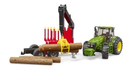 Bruder John Deere 7930 Traktör Ve Kütük Taşıyan Römork Br03054 - 5