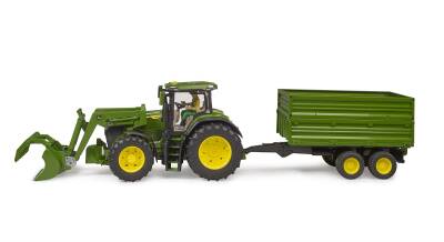 Bruder John Deere 7R 350 Kepçelı Traktör Ve Römork Br03155 - 1