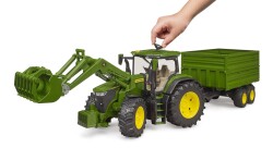 Bruder John Deere 7R 350 Kepçelı Traktör Ve Römork Br03155 - 5
