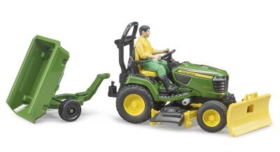 Bruder John Deere Çim Biçme Traktörü Ve Bahçıvan Br62104 - 5