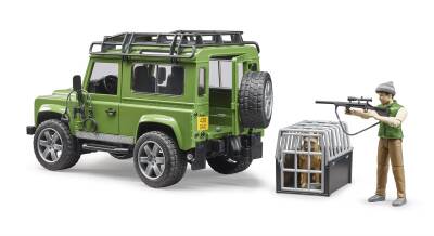 Bruder Land Rover Arazi Aracı & Avcı ve Av Köpeği Br02587 - 6