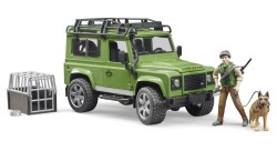 Bruder Land Rover Arazi Aracı & Avcı ve Av Köpeği Br02587 - 8