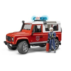 Bruder Land Rover İtfaiye Aracı Ve İtfaiye Memuru Br02596 - 1