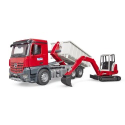 Bruder Mb Arocs Damperli Kamyon Ve Schaeff Hr16 Eks. Br03624 - 3