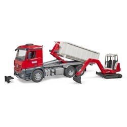 Bruder Mb Arocs Damperli Kamyon Ve Schaeff Hr16 Eks. Br03624 - 5