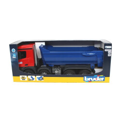 Bruder Mb Arocs Damperli Kamyonu - Kırmızı Mavi Br03621 - 4