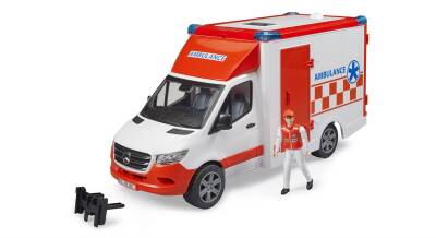 Bruder Mercedes Benz Sprınter Sırenlı Ambulans Ve Ekıbı BR02676 - 2