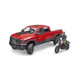 Bruder Ram 2500 Pickup, Ducati Motorsiklet ve Sürücüsü Br02502 - 5